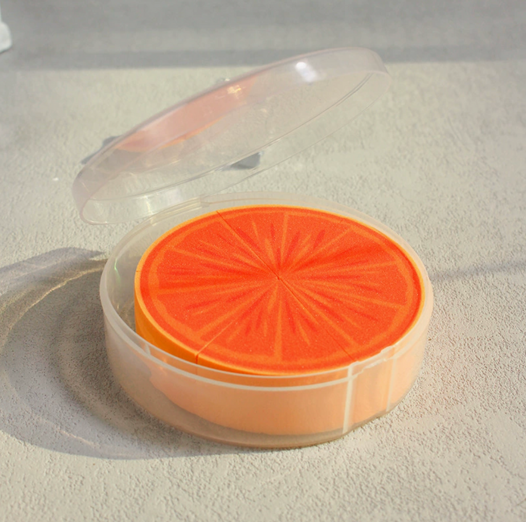 Orange Luxurious Nugget Sponge Set – Makeup Gift Set -Heartfelt Gift