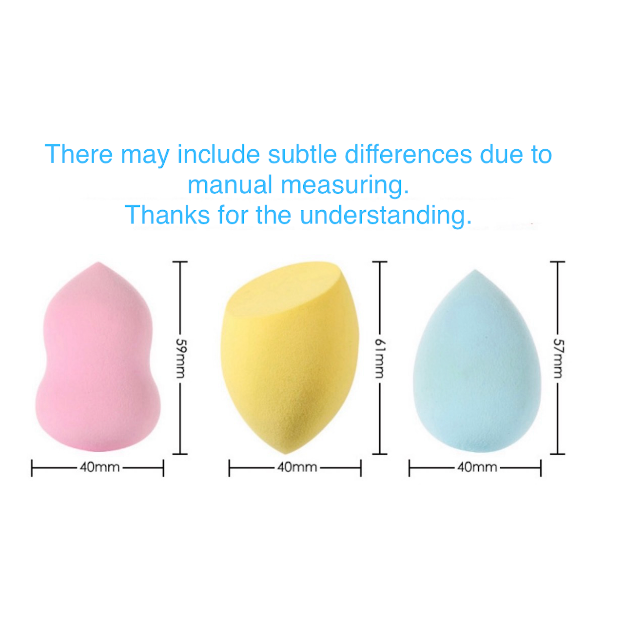 Makeup Sponge Set Beverage Session – Novelty Cosmetic Sponge with Container