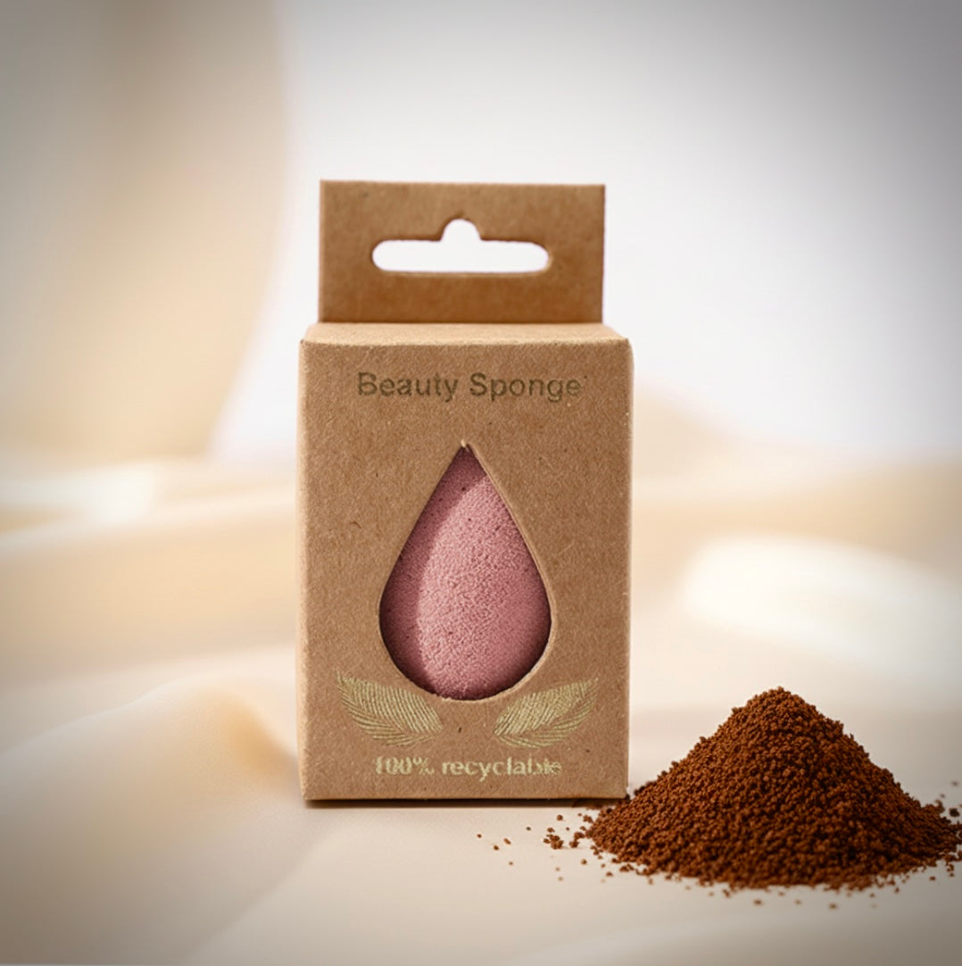Eco Foundation Sponge – Biodegradable Coffee Grounds Cosmetic Sponge