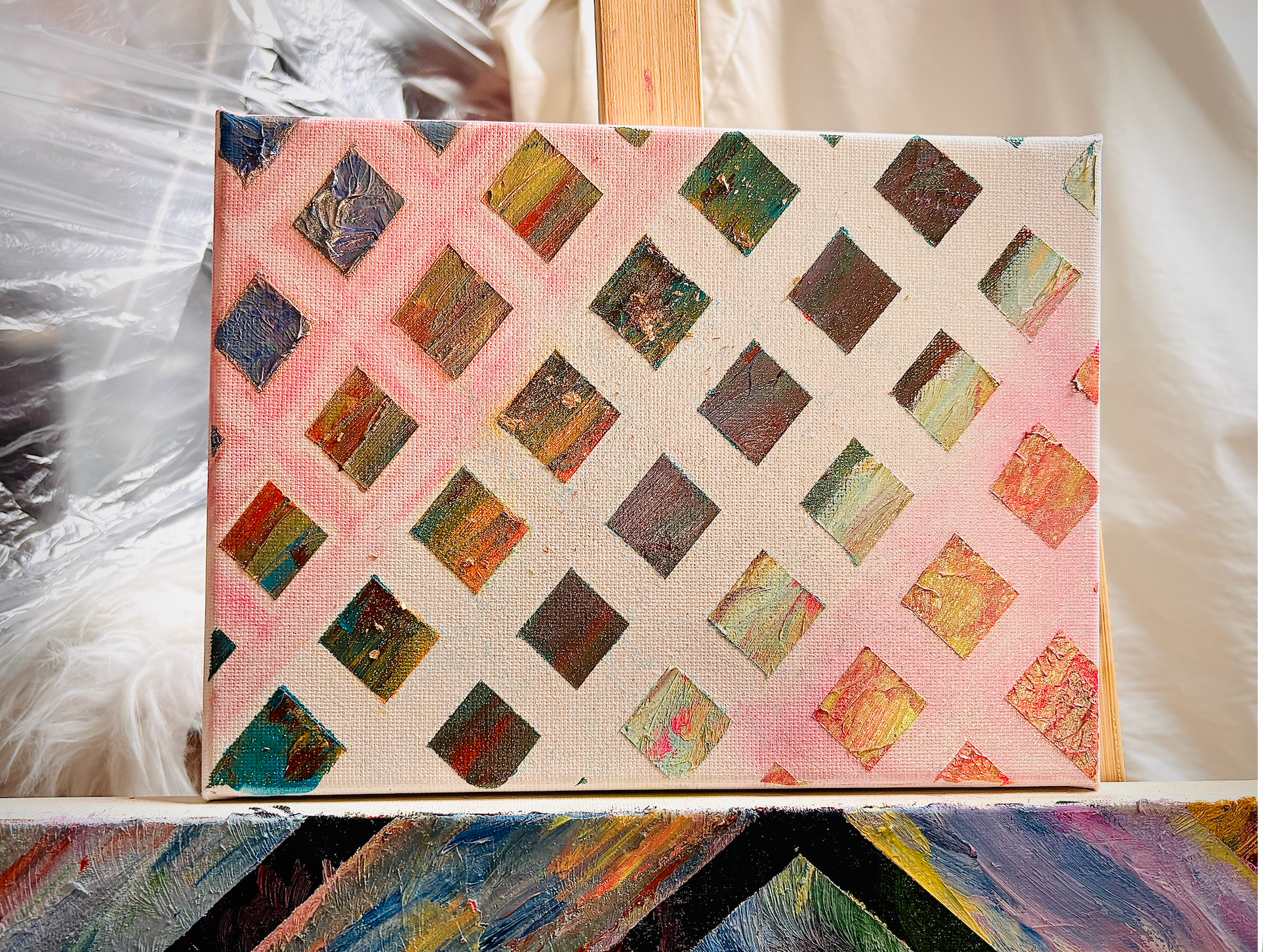 Home Decor Painting-  Accidental Mosaic - Modern Abstract Artwork