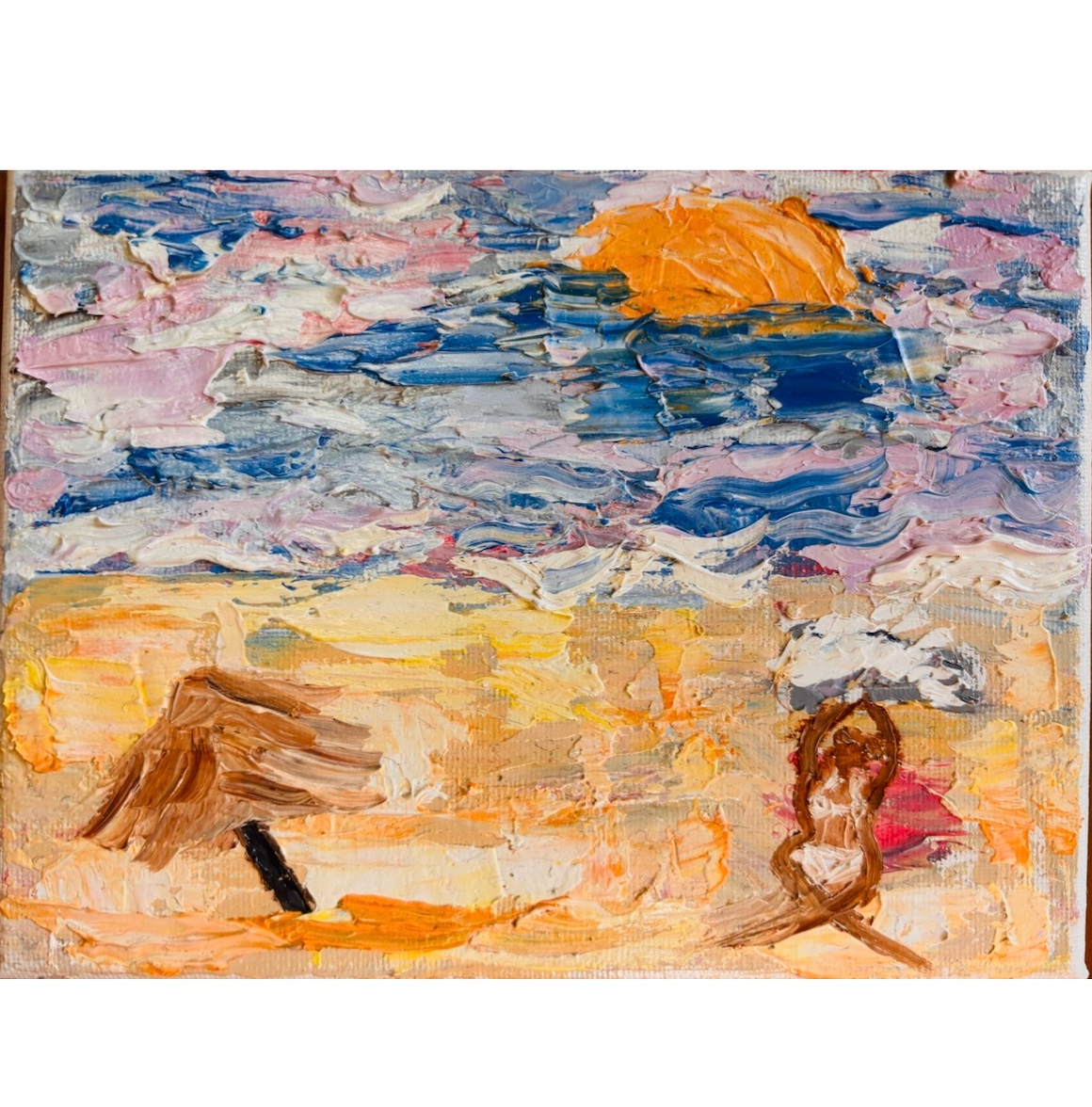 ART - Before I Knew How to Paint Her — Abstract Palette Knife Painting