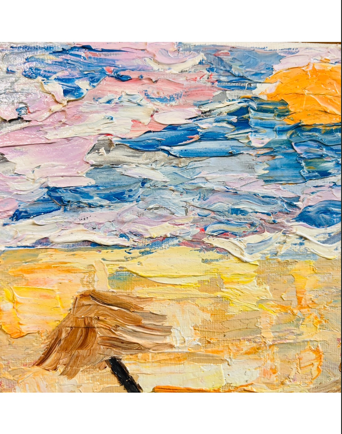 ART - Before I Knew How to Paint Her — Abstract Palette Knife Painting