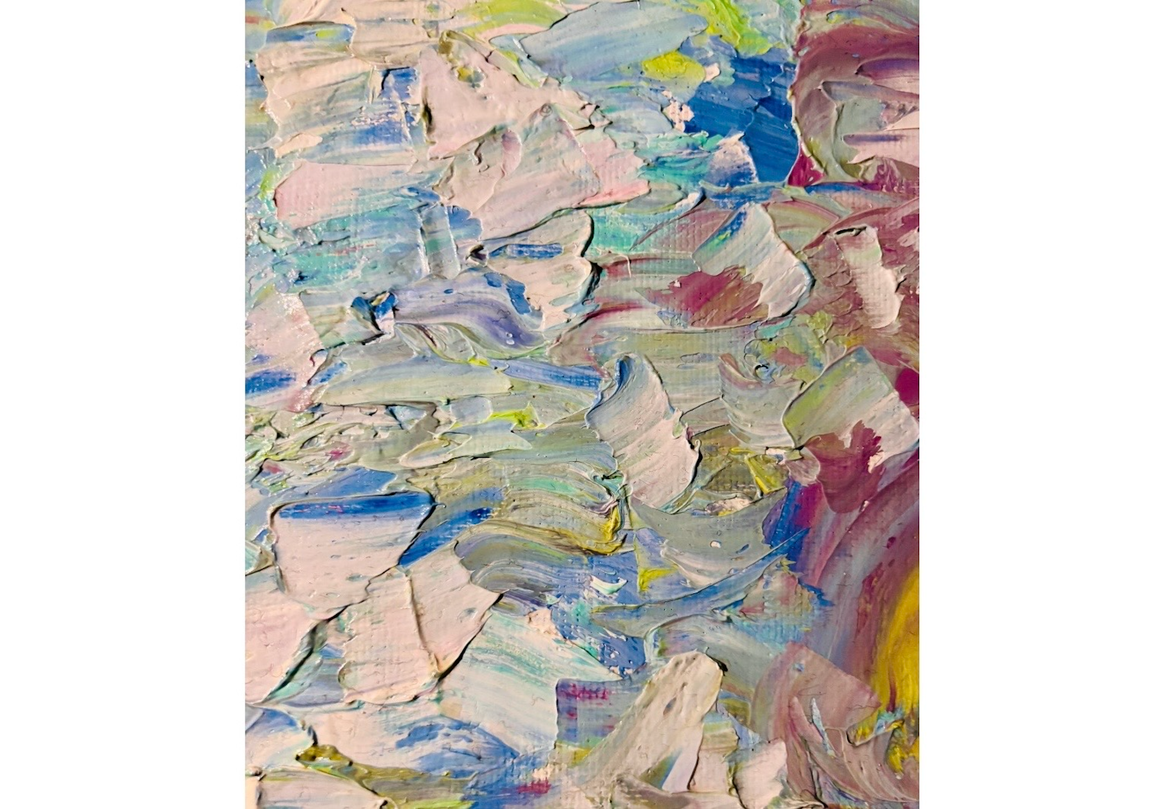 Artwork -The One I Thought Of — Abstract Palette Knife Oil Painting