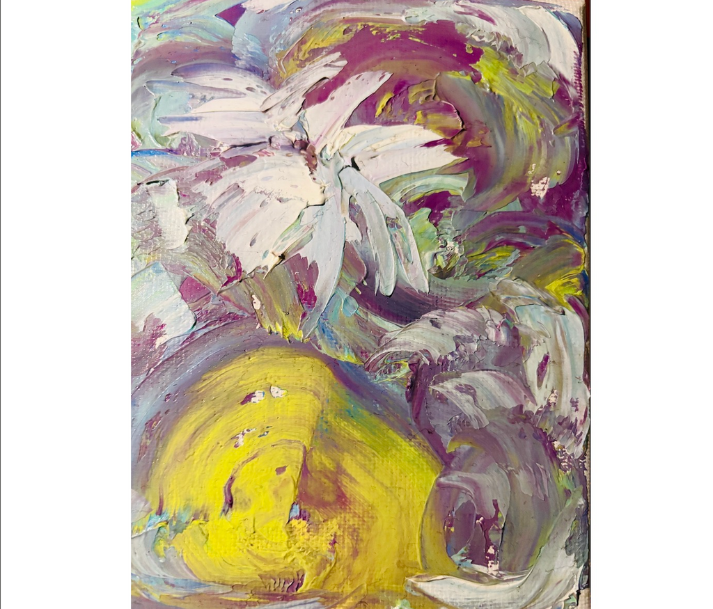 Artwork -The One I Thought Of — Abstract Palette Knife Oil Painting