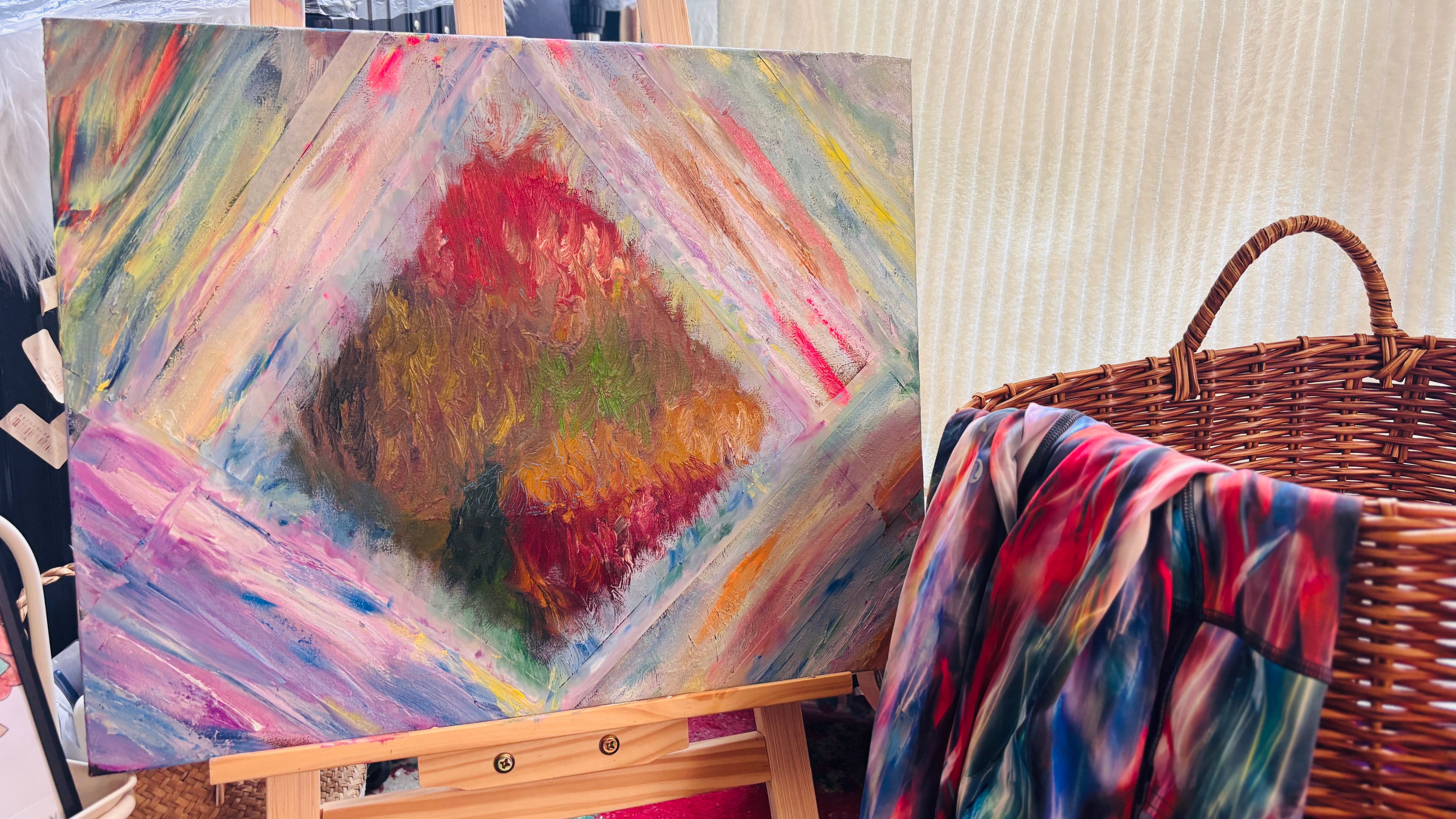 Artwork -The Hope Out of Lines — Hard-Edge Geometric Oil Painting - Expressionism