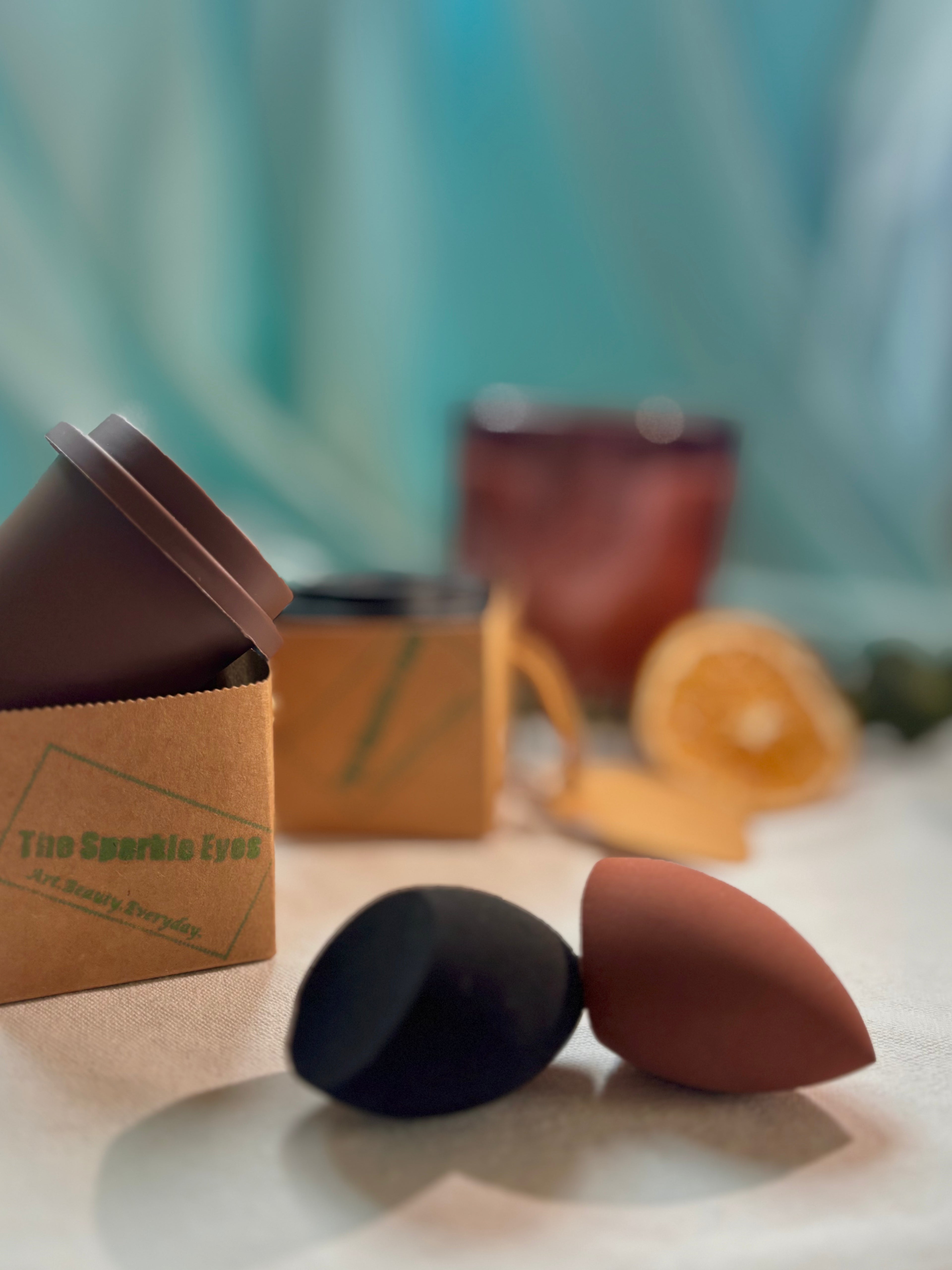 Foundation Sponge Cosmetic Puff Set – Iced Americano & Yuenyeung Edition