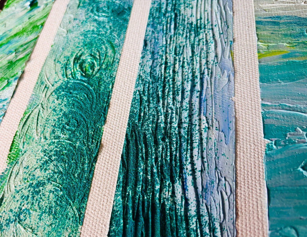 Artwork- “Our" Favorite Colour — Green in Four Ways -This time, don't walk past