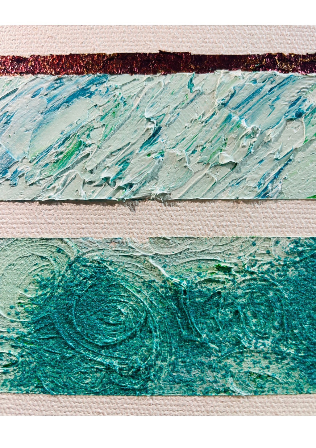 Artwork- “Our" Favorite Colour — Green in Four Ways -This time, don't walk past