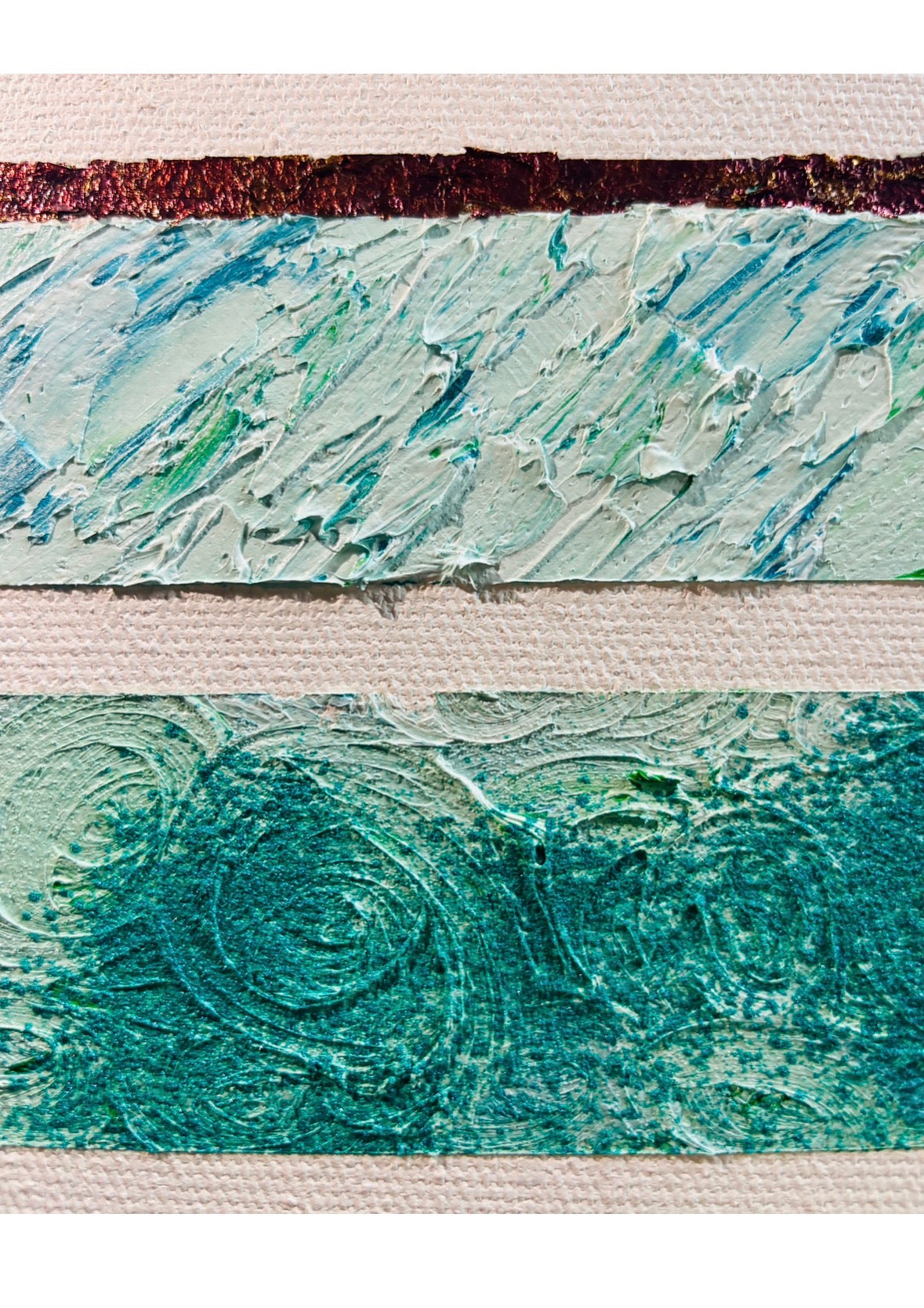 Artwork- “Our" Favorite Colour — Green in Four Ways -This time, don't walk past