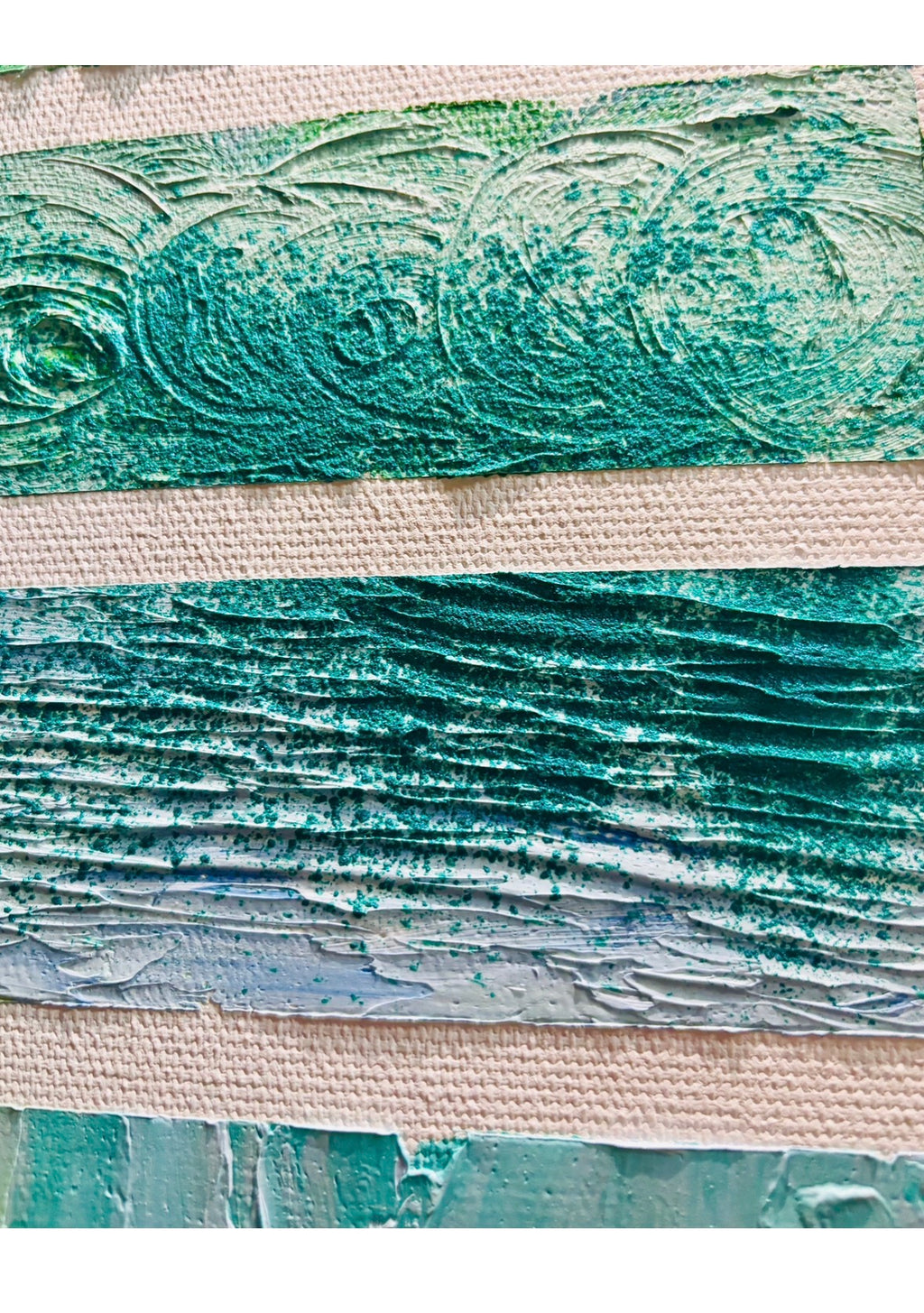 Artwork- “Our" Favorite Colour — Green in Four Ways -This time, don't walk past