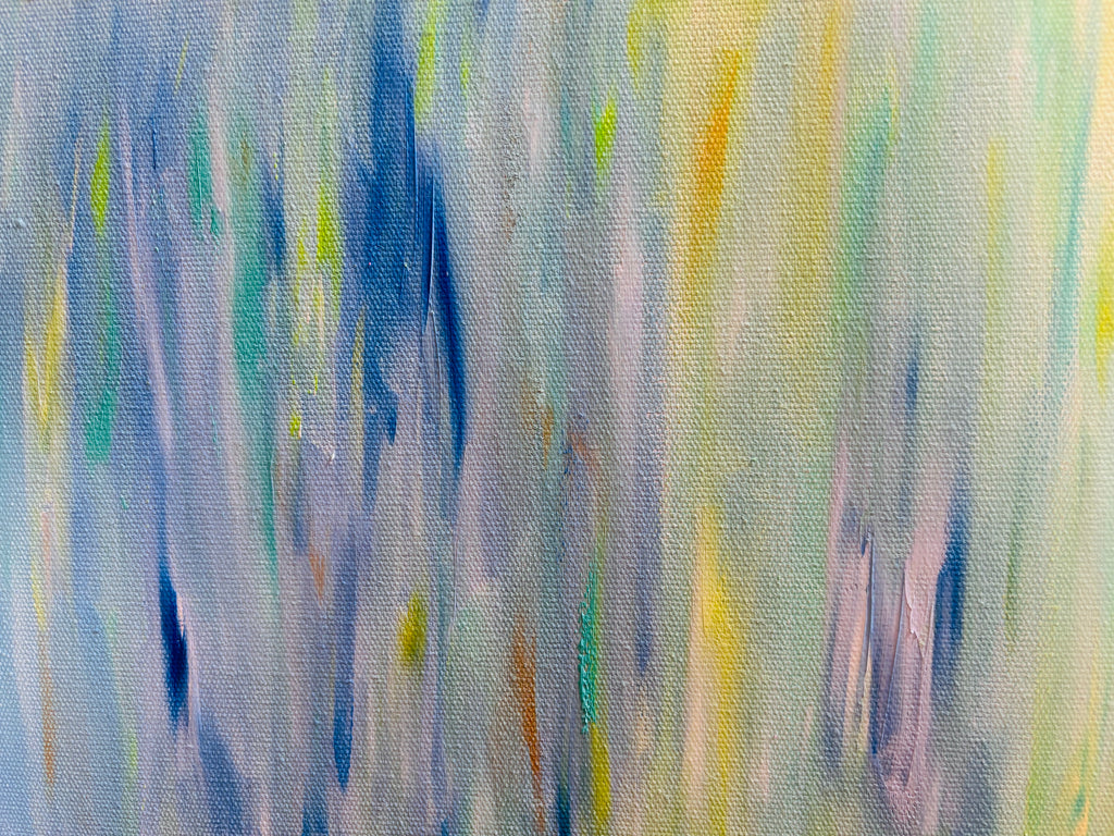 Art Decor -Cascading Halves — Abstract Arresting Original Oil Painting 50×60cm Reversible