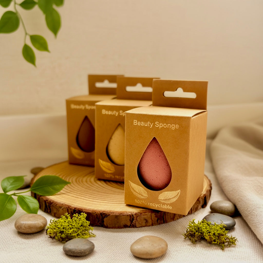 Eco Foundation Sponge – Biodegradable Coffee Grounds Cosmetic Sponge