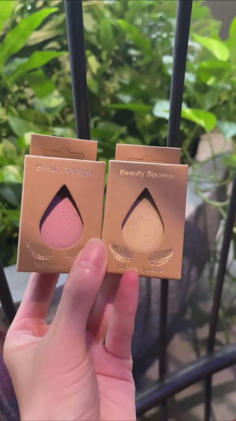 Eco Foundation Sponge – Biodegradable Coffee Grounds Cosmetic Sponge