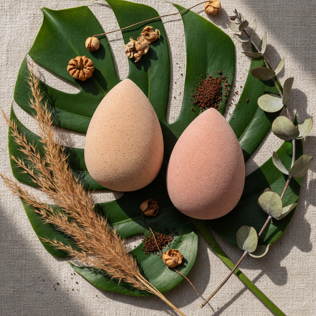 Eco Foundation Sponge – Biodegradable Coffee Grounds Cosmetic Sponge